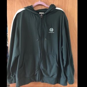 CSU Colorado State University hoodie zip up